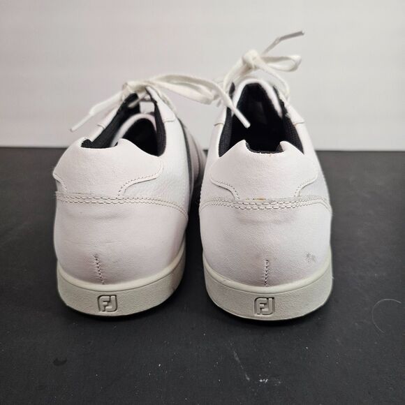 NWOT Foot Joy Casual Contour Leather Spikeless Golf Shoes 54363 White 9.5M main image 7